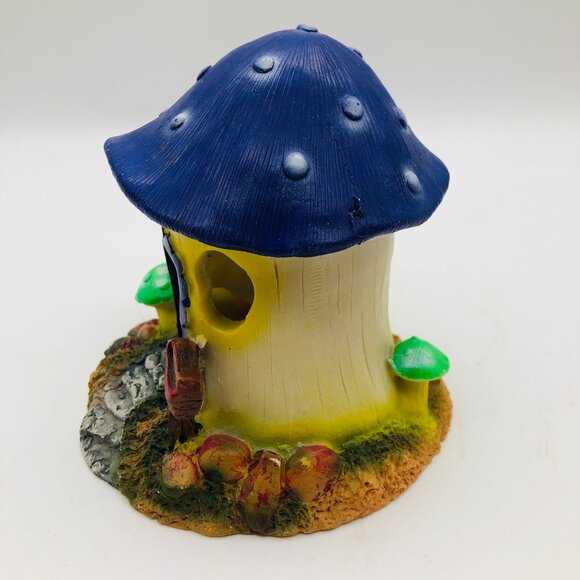 Whimsical Mushroom Fairy House Outdoor Indoor Decor Resin Garden Art - Picture 4 of 7